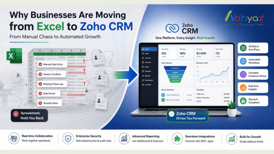 Why Businesses Are Moving From Excel to Zoho CRM